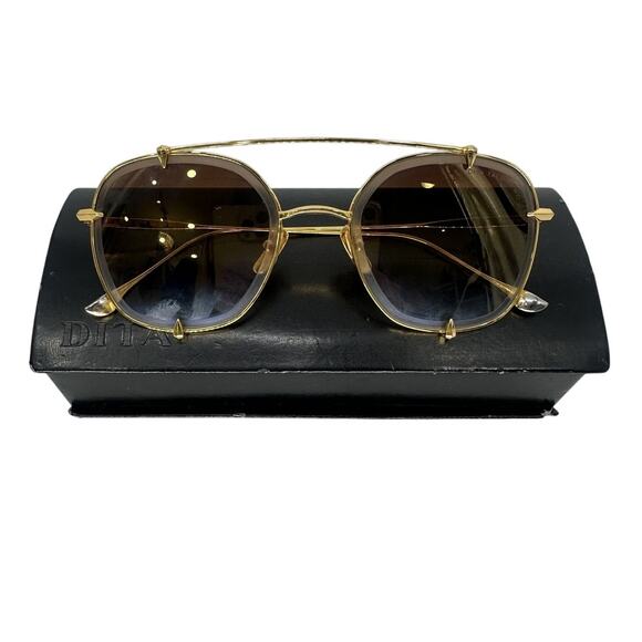 DITA Talon-Two 23009 Gold Titanium Aviator Sunglasses Gradient Lenses main image 7